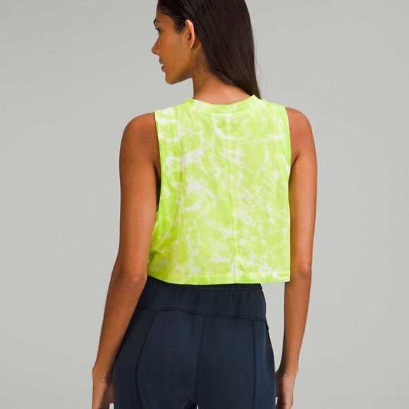 Lululemon All Yours Cropped Cotton Tank*Tie Dye - 10 * Small Flaw - Picture 2 of 7